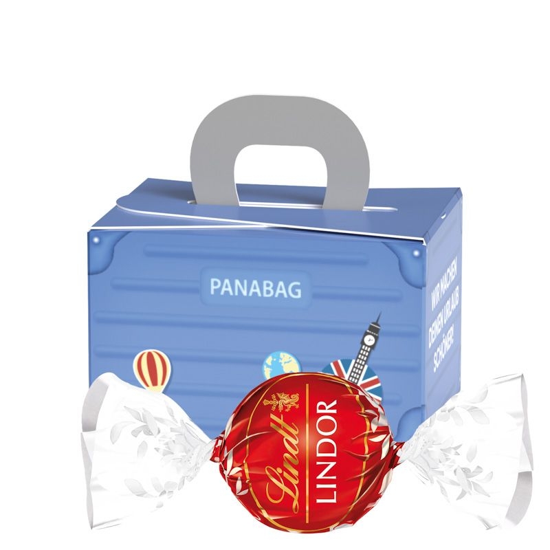 JG10185-1Geschenkbox Mini Koffer LINDOR_ Lindor Milch Kugeln
