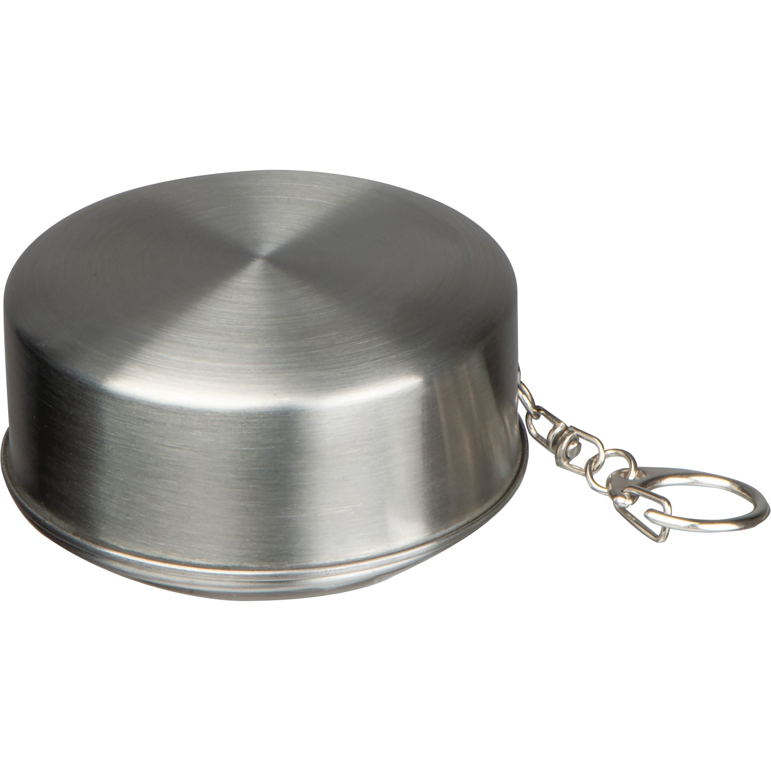 MA83992-07Faltbarer Edelstahltrinkbecher HEATHER_ silbergrau