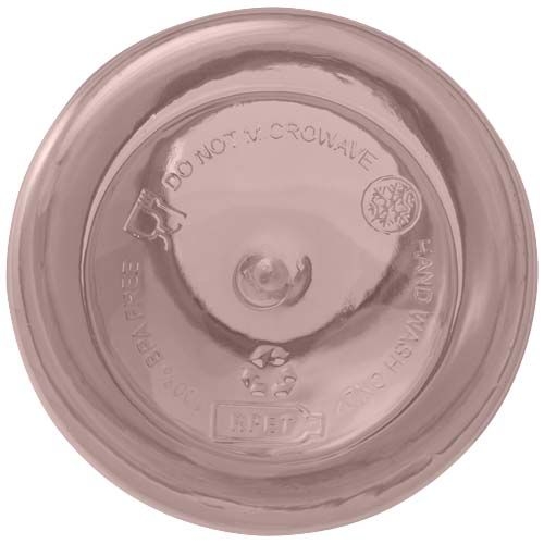 PF100778-9Oregon 400 ml RCS-zertifizierte Trinkflasche aus recyceltem Kunststoff mit Karabiner _ altrosa