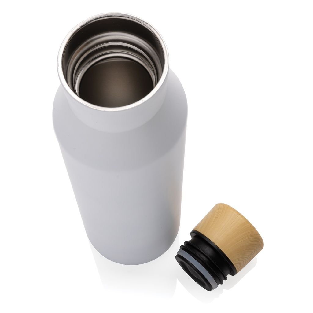 XDP435.52-3Gaia Vakuumflasche aus RCS recyceltem Stainless-Steel_ weiss