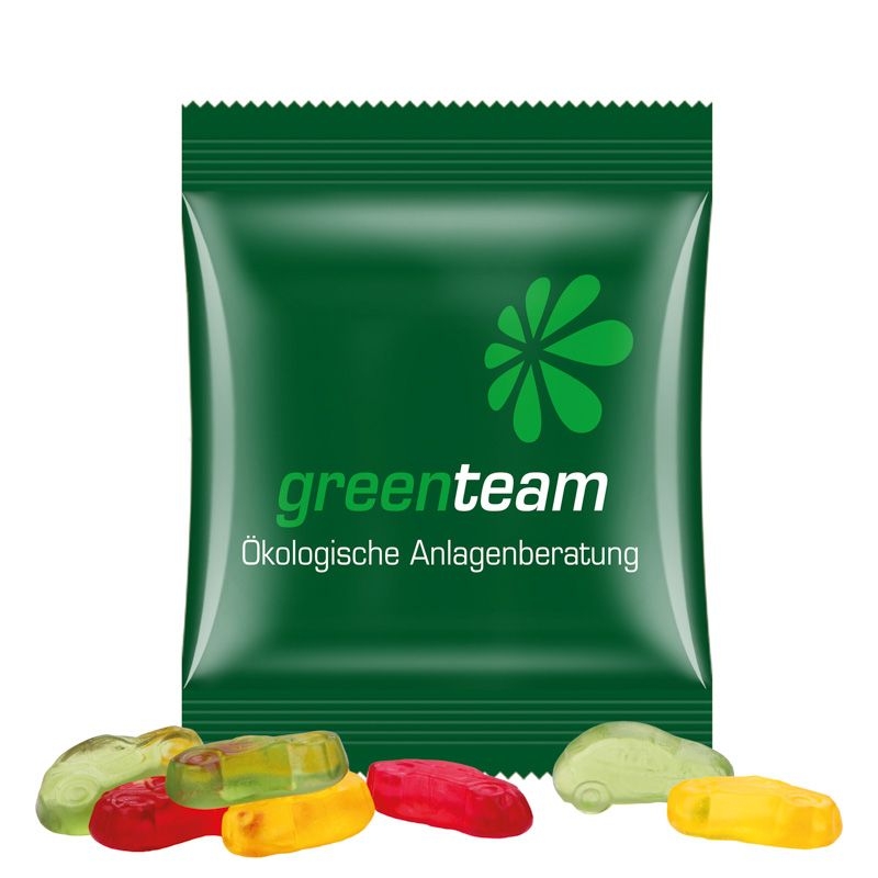 JG15062-7Minituete 15g_ Fruchtgummi Standardformen_ Auto_ weisse Folie