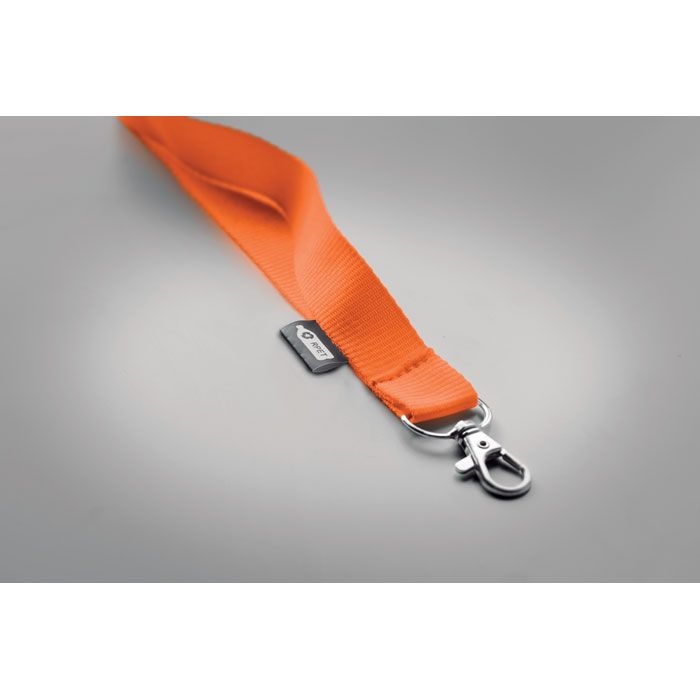 MO6100-10Lany Rpet Lanyard RPET 20mm_ orange