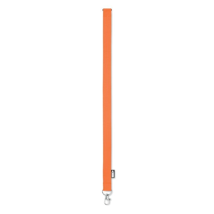 MO6100-10Lany Rpet Lanyard RPET 20mm_ orange