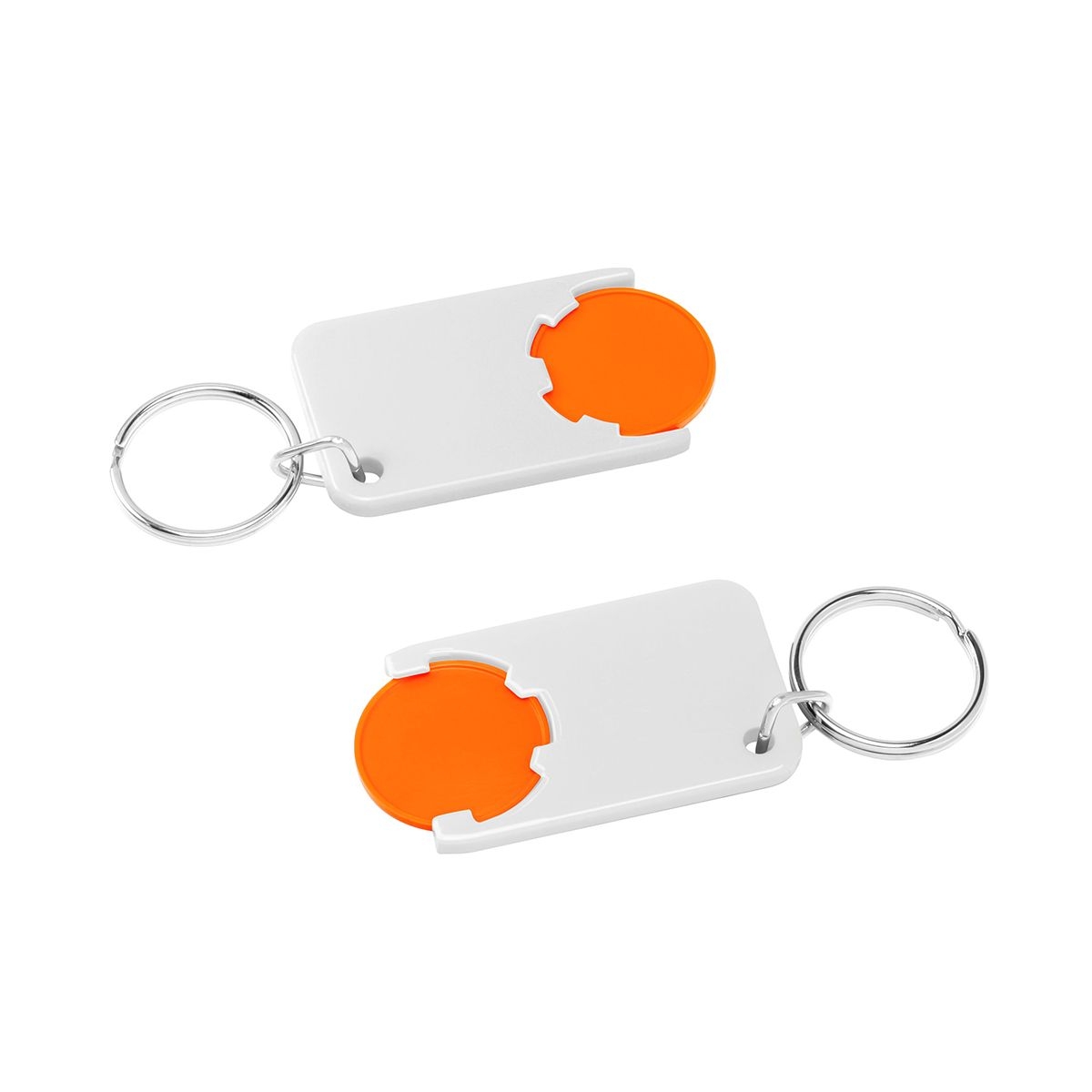 HE7454R-5-0Chiphalter mit 1€-Chip _Beta_ orange_ weiss