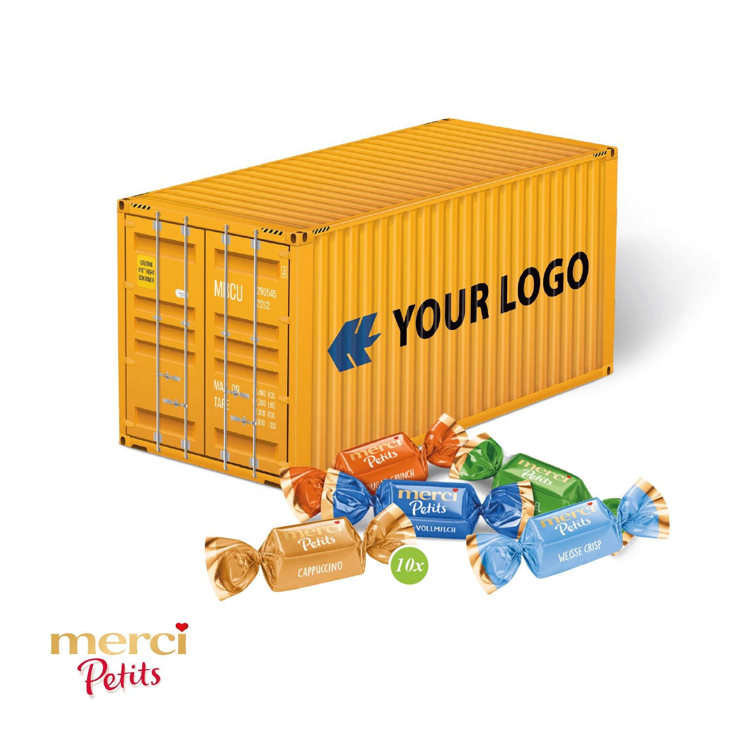 CD91690-013D Praesent _Container_ mit Merci Petits_ Merci Petits