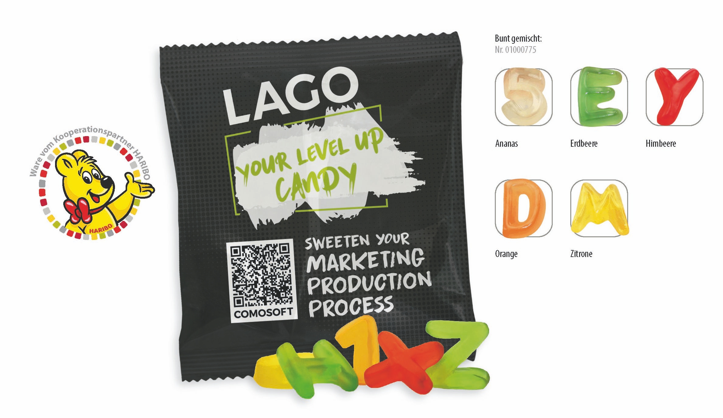 SW0775-2HARIBO Baerenschule Werbetuete_HARIBO Baerenschule_ transparente Folie