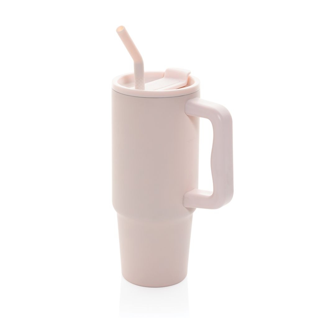 XDP437.30-14Embrace Deluxe Becher aus RCS recyceltem Edelstahl 900ml_ rosa