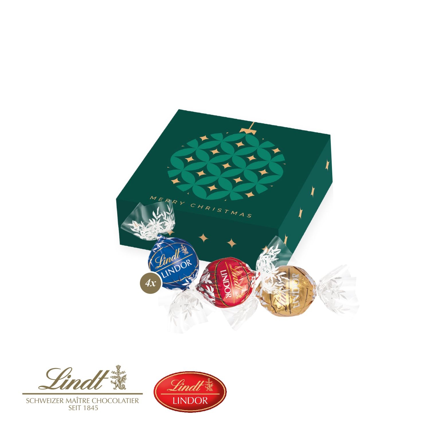 CD91659-01Lindor Praesent_ 4er_ Lindt Pralines