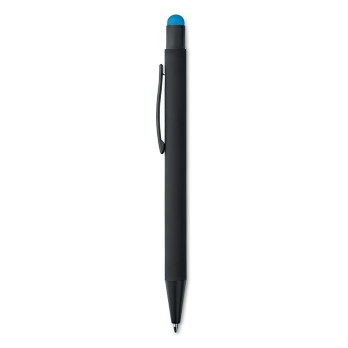MO9393-12Negrito Druckkugelschreiber mit Stylus_ tuerkis
