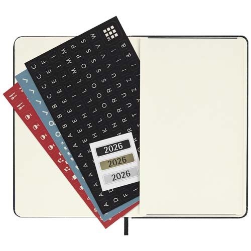 PF107946-1Moleskine Hardcover 12 Monate Tageskalender _ Pocket-Format_ schwarz