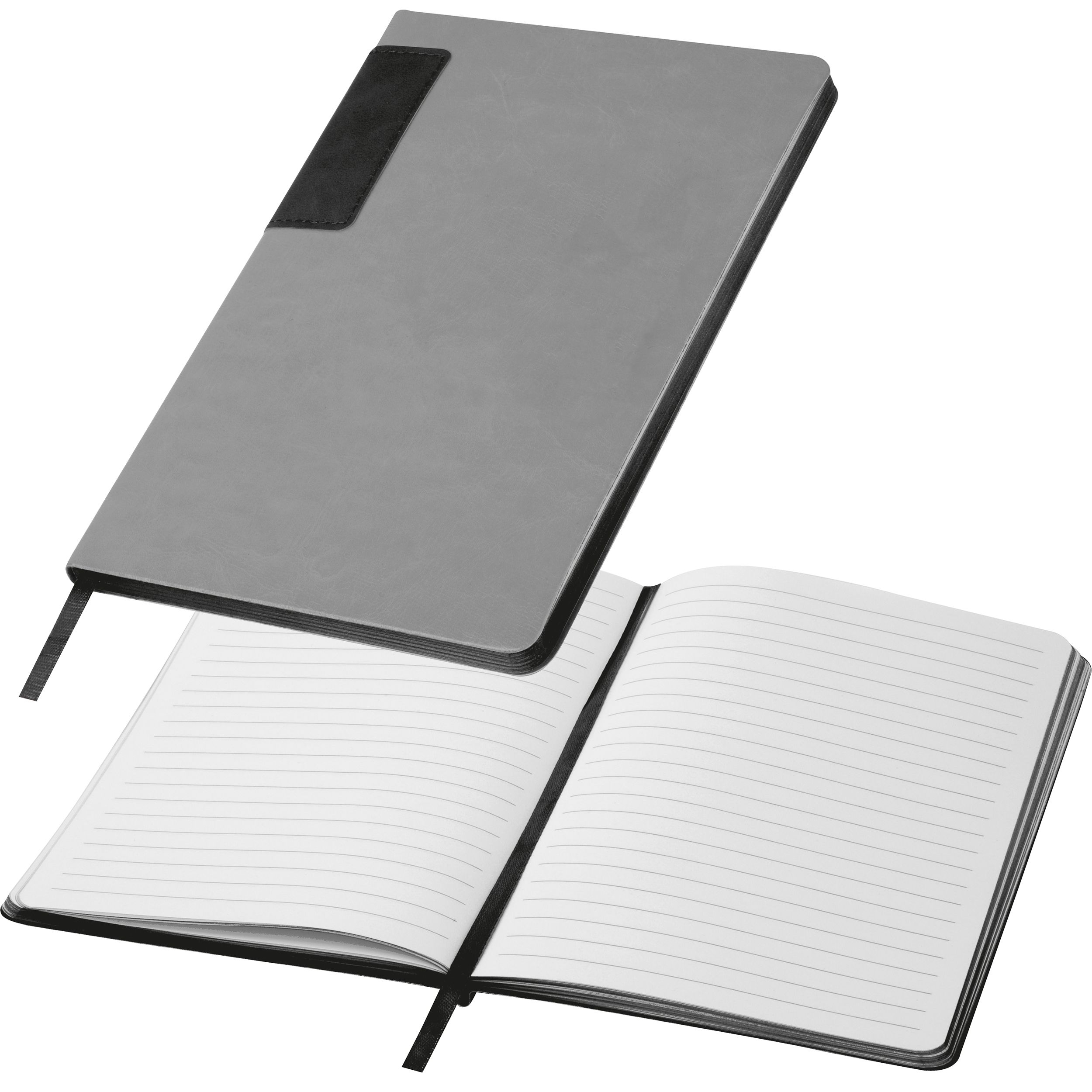 MA25477-03A5 Notizbuch mit farbigem Schnitt EVAN_ schwarz