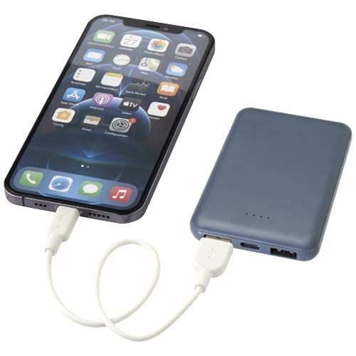 PF124383-4Asama 5000 mAh Typ-C Powerbank aus recyceltem Kunststoff_ hale blau