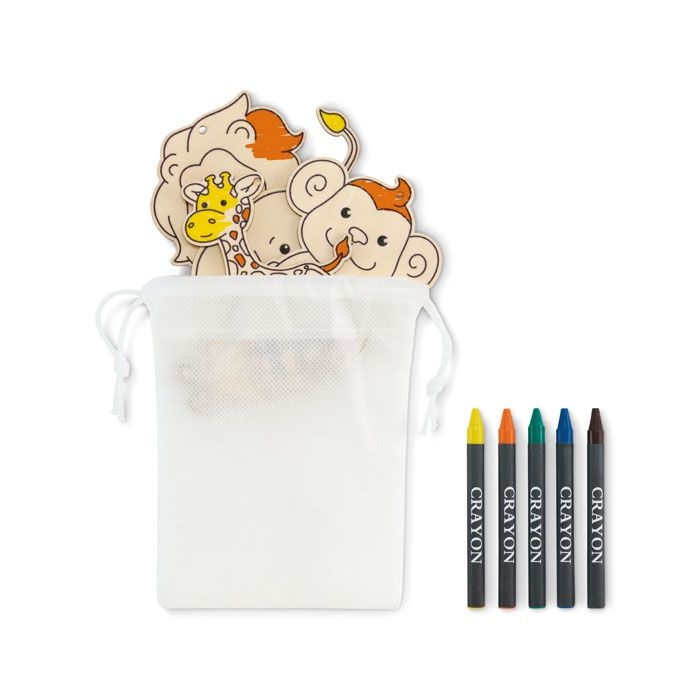 MO2968-06Thezoo Holzanhaenger-Set_ weiss