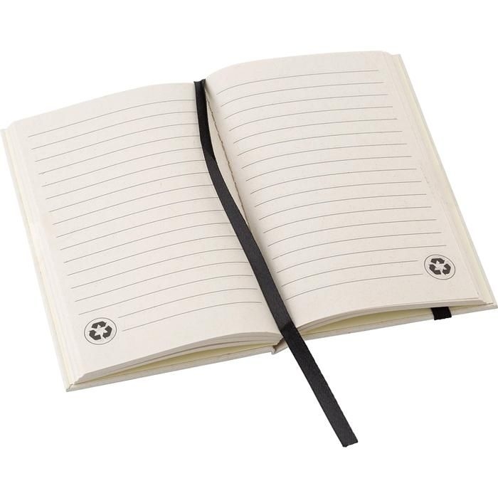 GI1042030-40Notizbuch aus recyceltem Milchkarton A6 Bohdi_ schwarz_weiss