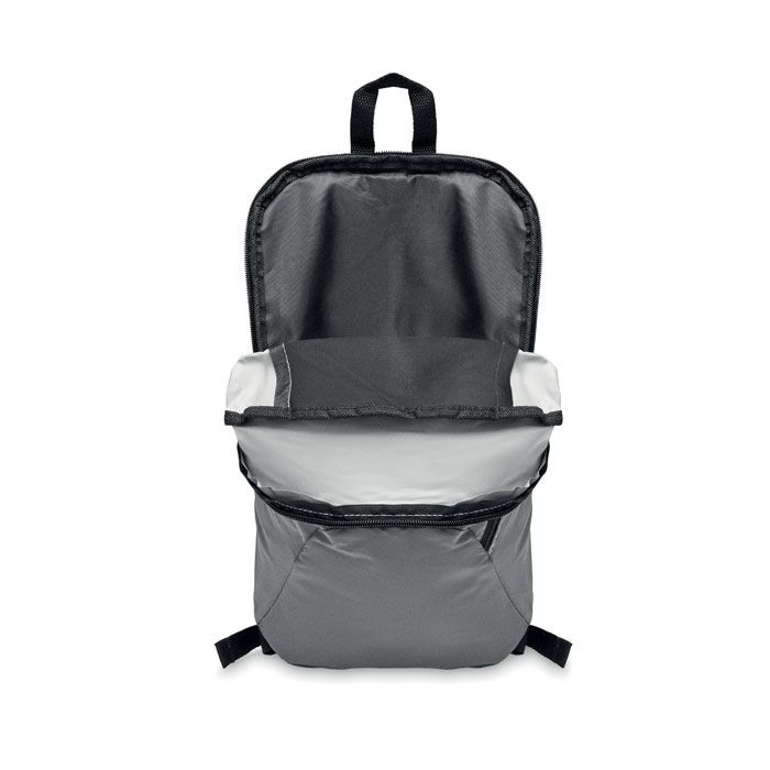 MO6131-16Visiback Reflektierender Rucksack 600D_ mattsilber