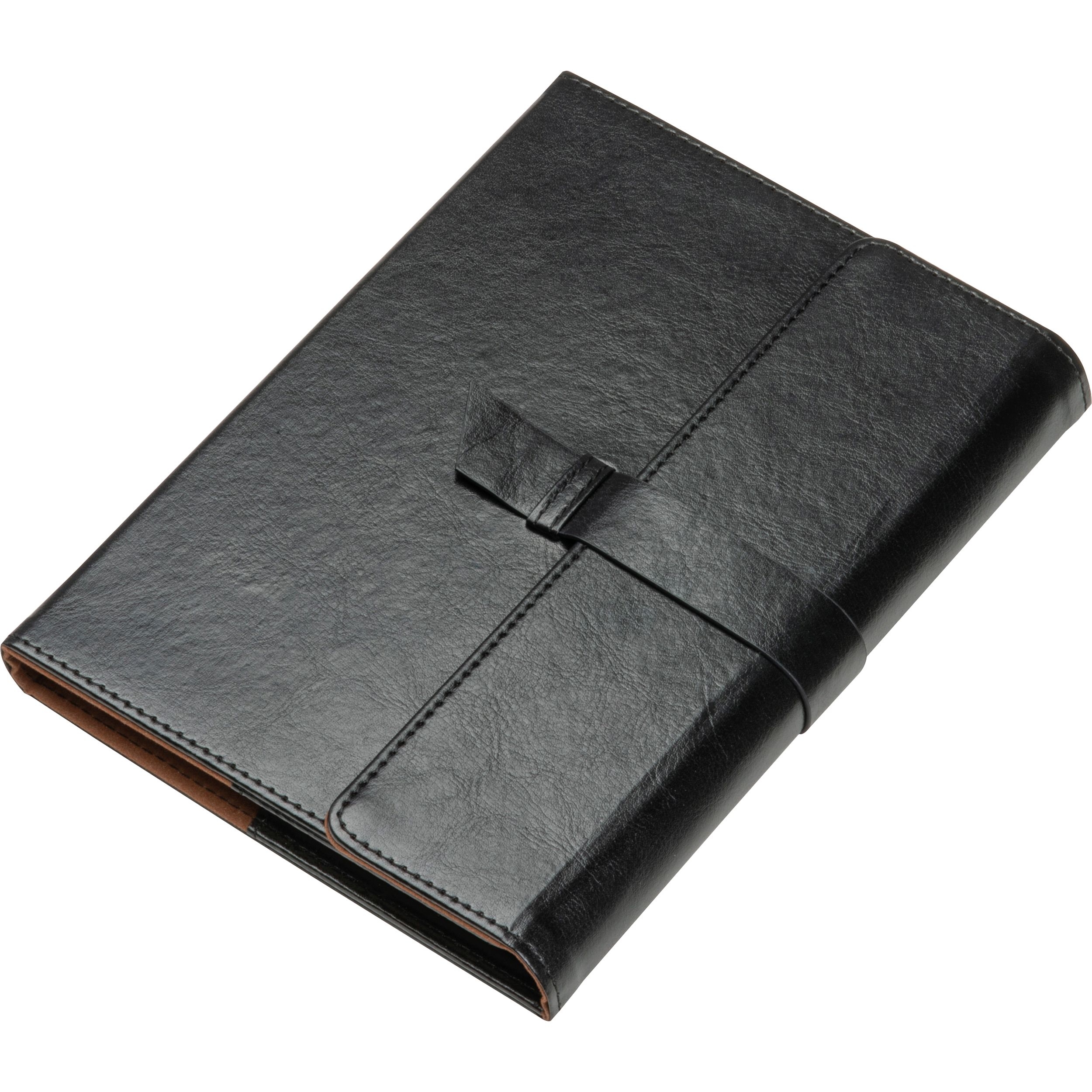 MA24777-03CrisMa Kunstleder Notizbuch A5 mit linierten Seiten EDNA_ schwarz