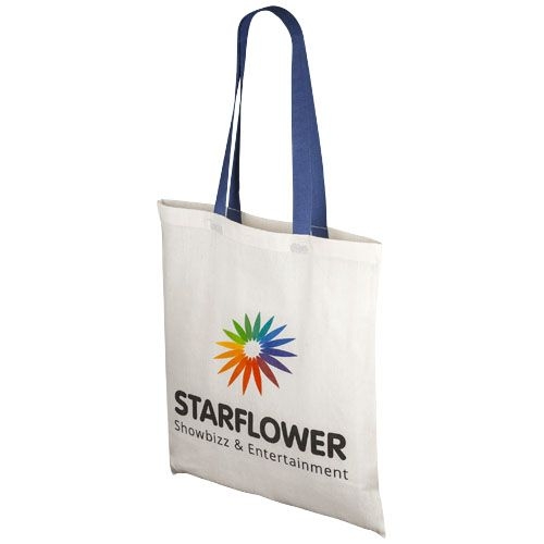 PF120131-3Nevada 100 g_m² Baumwoll Tragetasche 7L_ natural_royalblau