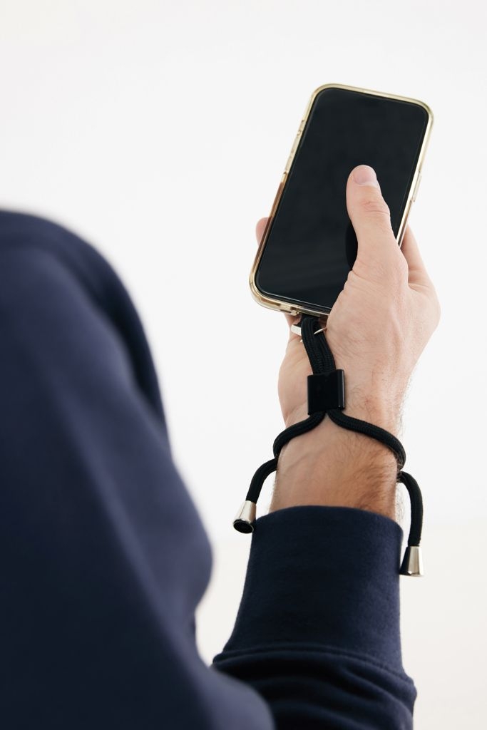 XDP302.84-01CarryLoop verstellbares Handy-Handgelenksband aus RCS rPET_ schwarz