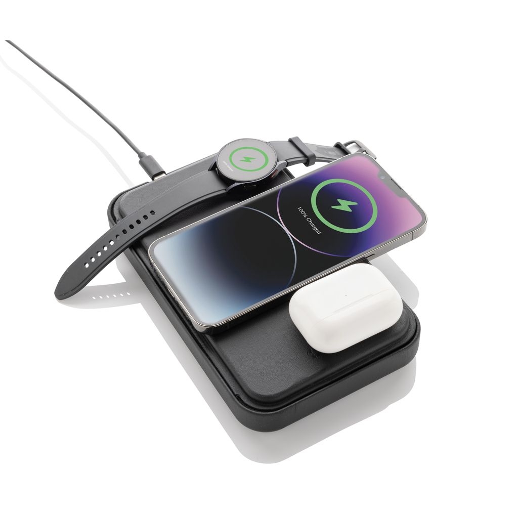 XDP309_05-01Swiss Peak Travel-Case aus RCS rec. PU mit 3-in-1-Charger_ schwarz