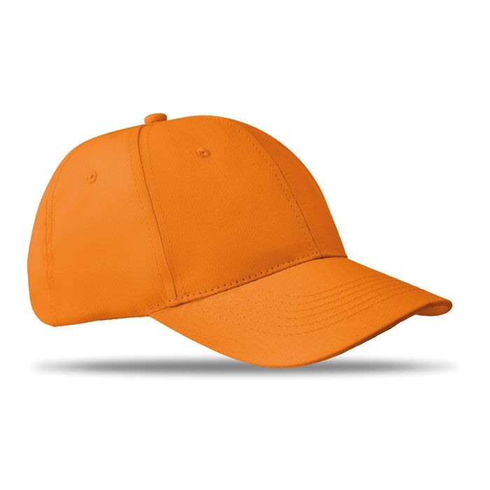 MO8834-10Basie Apollo Baseball cap 6 panels 160g_m²_ orange