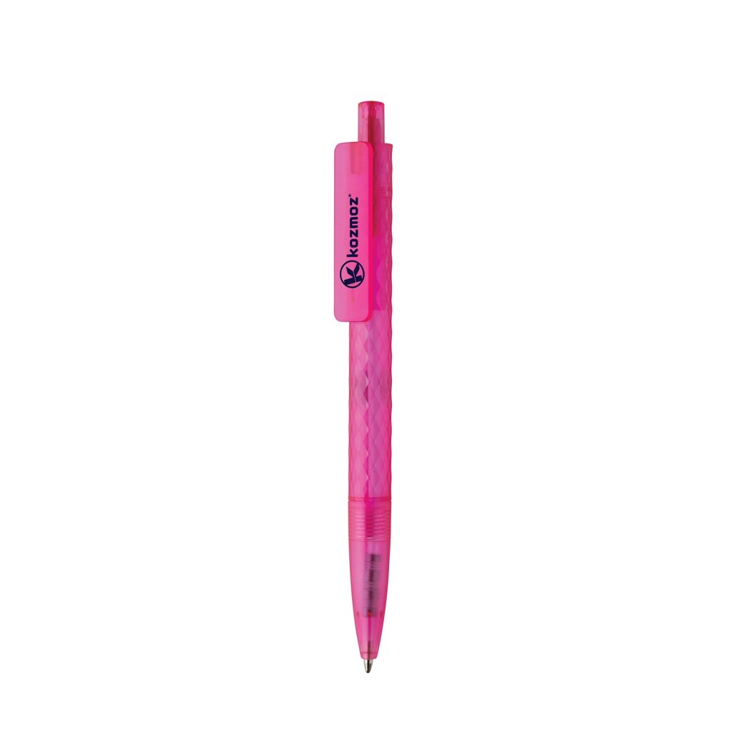 XDP611.33-14X3 Frosted-Pen aus GRS recyceltem PC_ rosa