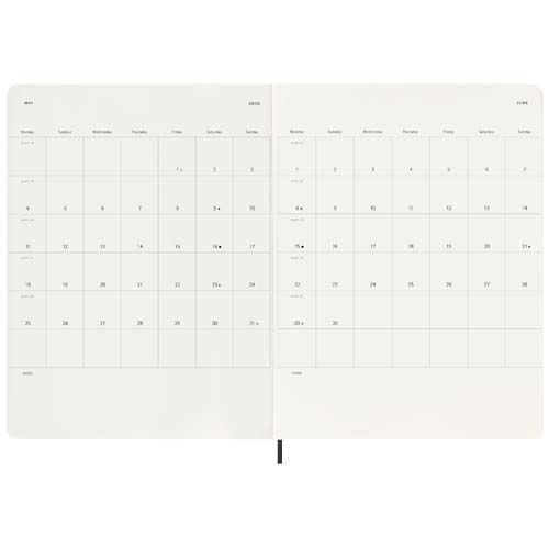 PF107755-1Moleskine Softcover 12 Monate Wochenkalender XL_ schwarz