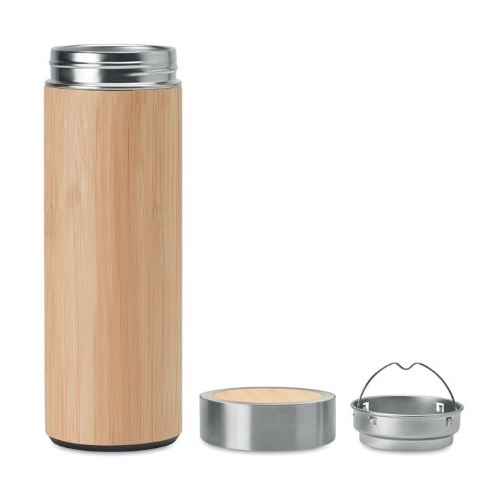MO9421-40Batumi Doppelwandige Trinkflasche_ holz