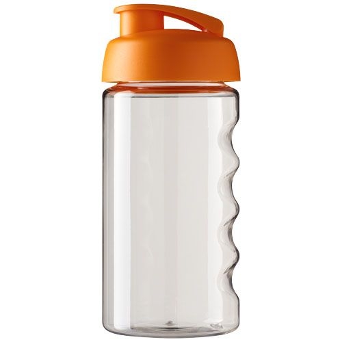 PF210050-8H2O Active® Bop 500 ml Sportflasche mit Klappdeckel_ transparent_orange