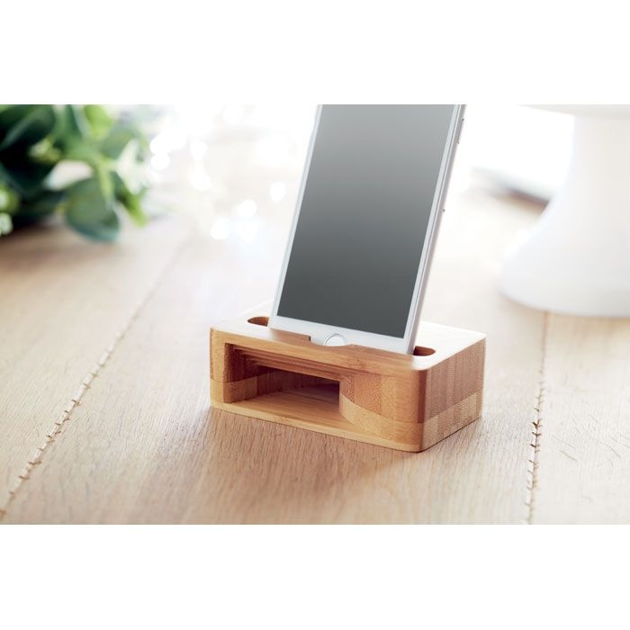 MO9706-40Caracol Smartphone Halter_Verstaerker_ holz