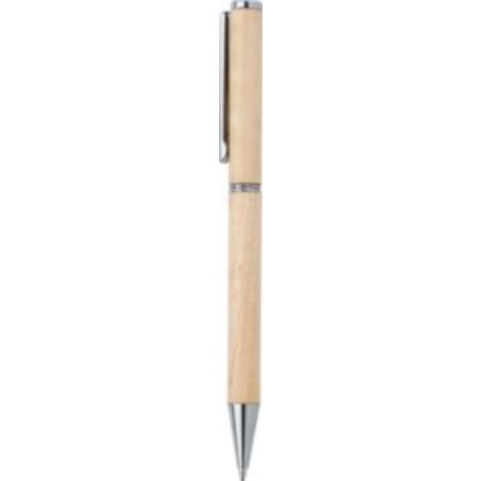 GI864974-11Kugelschreiber aus Ahornholz Lucienne_ brown