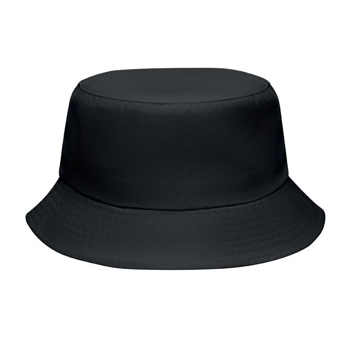 MO2437-03Emmer Bucket hat polyester 150g_m²_ schwarz