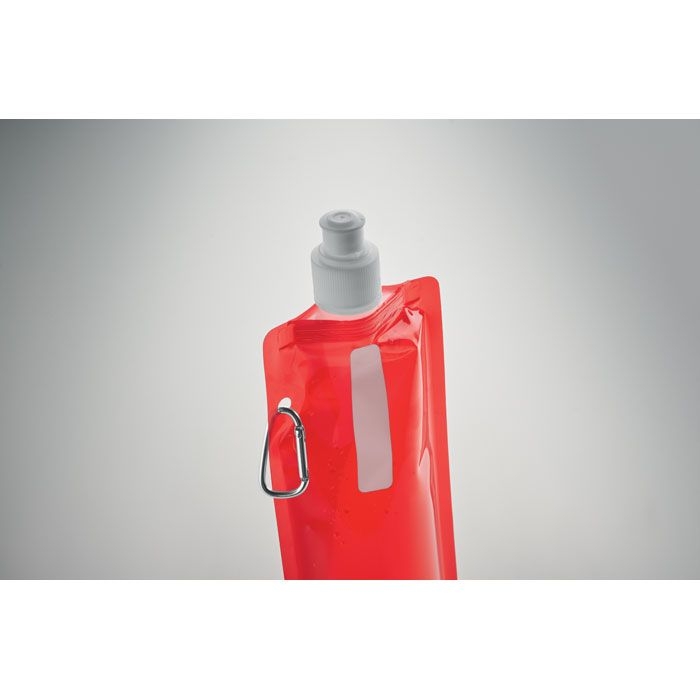 MO8294-25Gates Faltbare Wasserflasche_ transparent rot