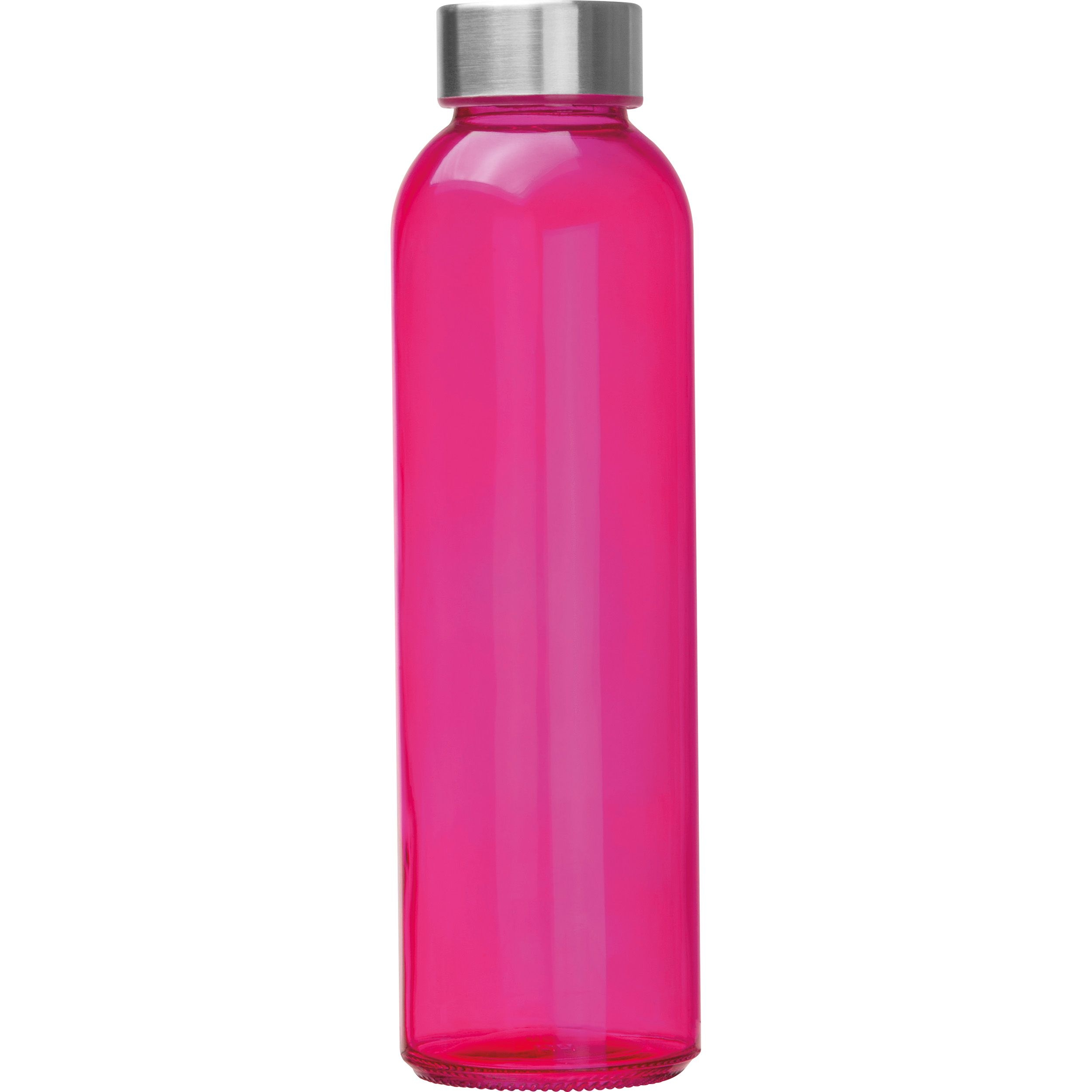 MA61394-11Trinkflasche aus Glas_ 500ml EUGEN_ pink