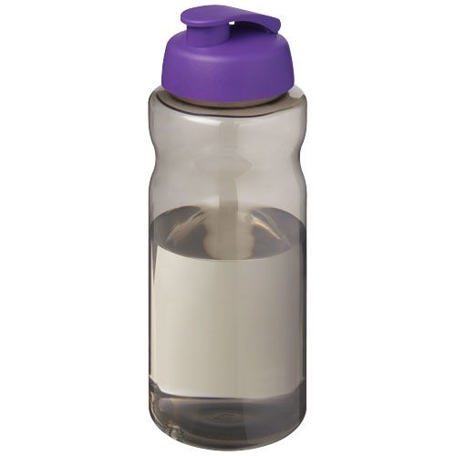 PF210178-3H2O Active® Eco Big Base 1L Sportflasche mit Klappdeckel _ kohle_lila