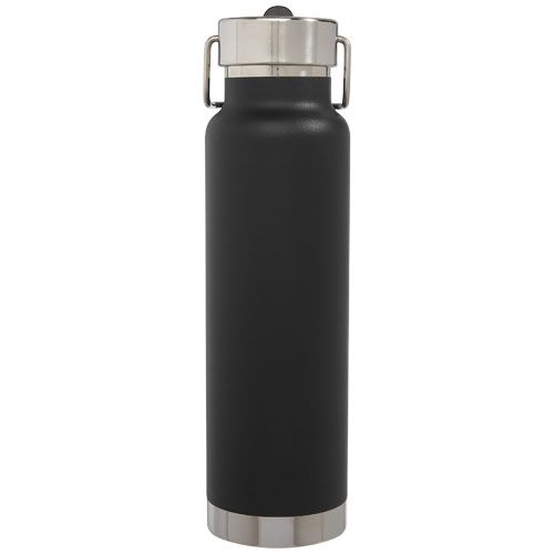 PF100732-3Thor 750 ml Kupfer-Vakuum Sportflasche mit Trinkhalm_ schwarz