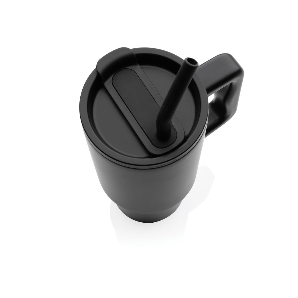 XDP437.30-01Embrace Deluxe Becher aus RCS recyceltem Edelstahl 900ml_ schwarz