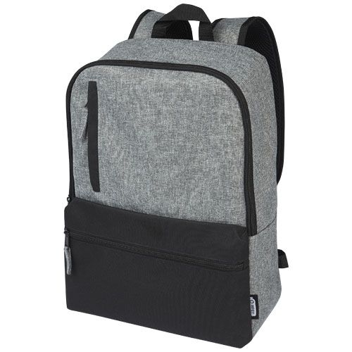 PF120655-1Reclaim 15_ GRS recycelter Laptop Rucksack 14 L_ schwarz_heather grau