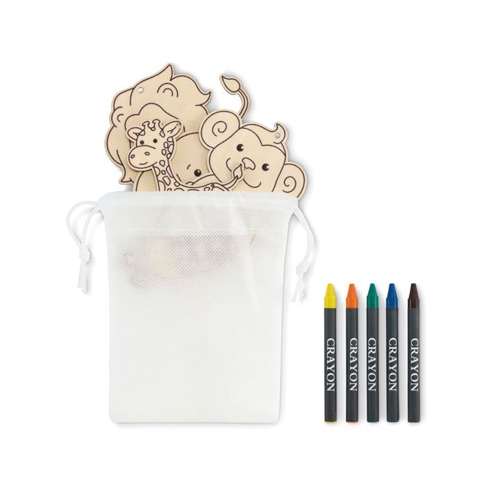 MO2968-06Thezoo Holzanhaenger-Set_ weiss