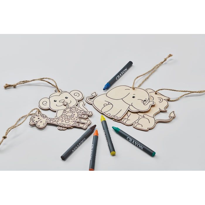 MO2968-06Thezoo Holzanhaenger-Set_ weiss