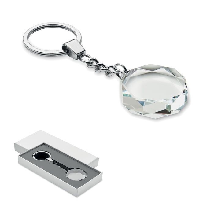 MO2657-22Roundward Schluesselanhaenger Glas rund_ transparent
