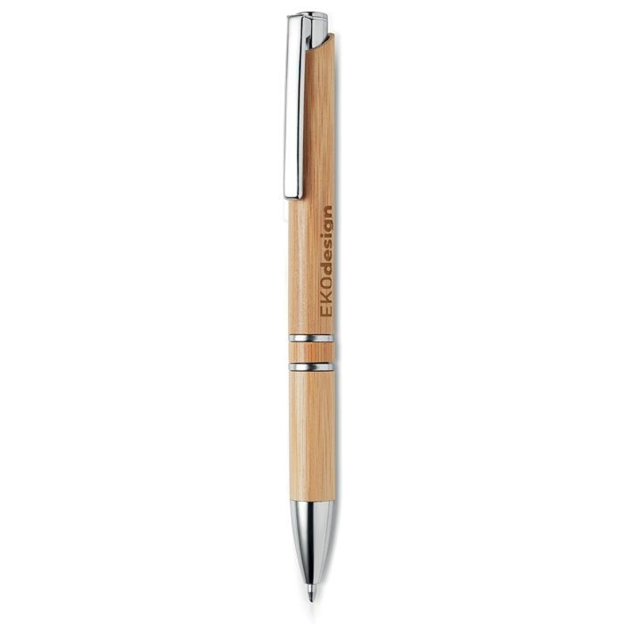 MO9482-40Bern Bamboo Druckkugelschreiber mit Bambus_ holz
