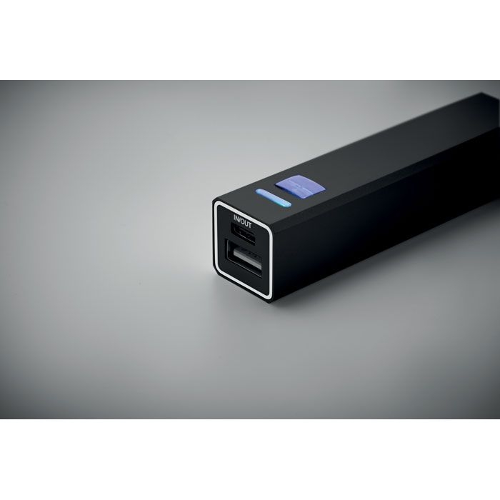 MO2374-03Poweraluc 2600 mAh Powerbank_ schwarz