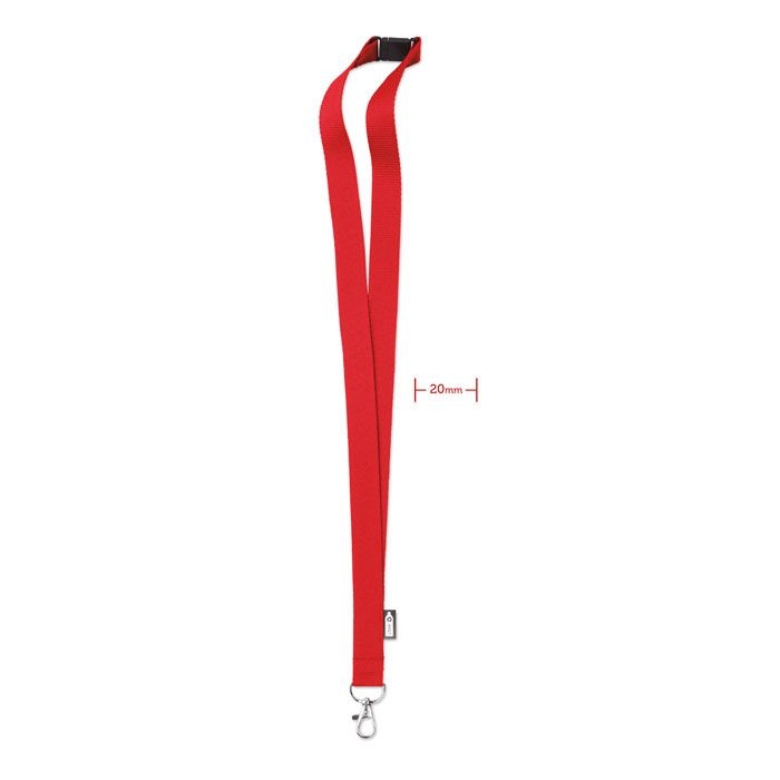 MO6100-05Lany Rpet Lanyard RPET 20mm_ rot