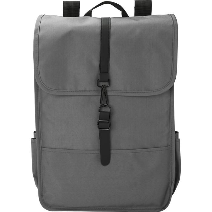 GI1015154-03rPET Polyester _300D_ Rucksack mit Lasche Lyric_ grau