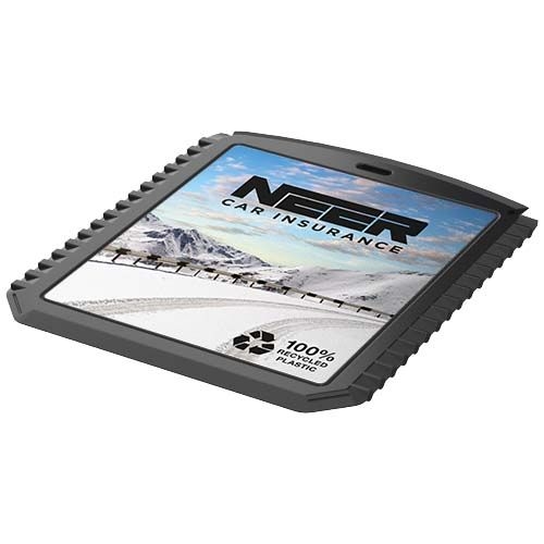 PF220502-7Thrym rechteckiger Eiskratzer aus recyceltem Kunststoff_ schwarz