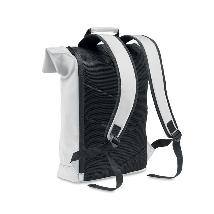 MO2230-06Bai Roll 15_ Rolltop-Rucksack PU_ weiss