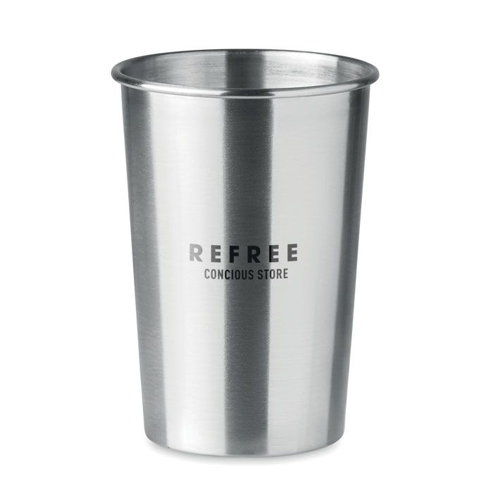 MO6362-16Bongo Becher 350ml_ mattsilber