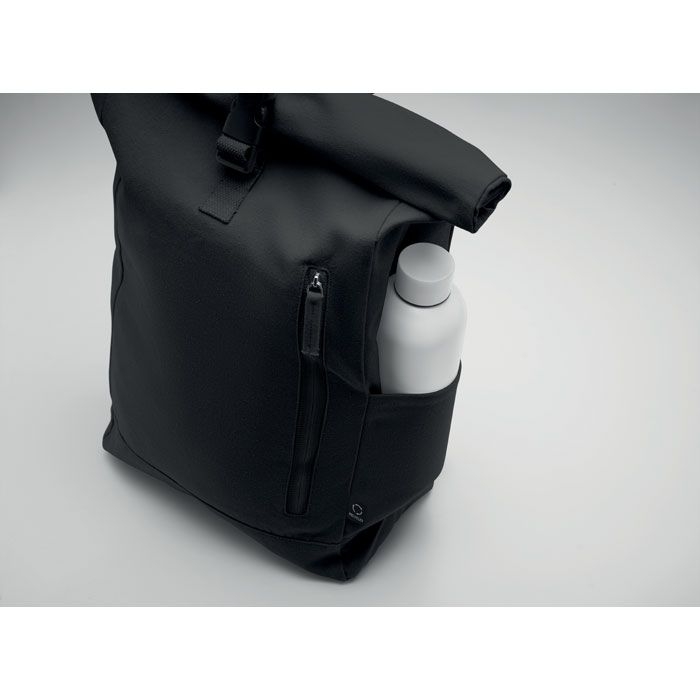 MO2552-03Kamet Rolltop-Rucksack 390 g_m²_ schwarz
