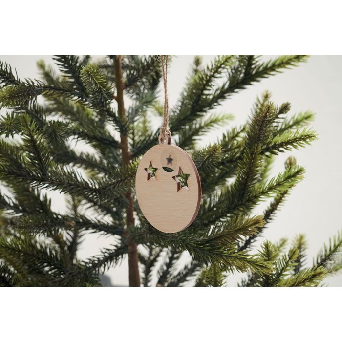 CX1556-40Roseed Weihnachtsschmuck Kugel_ holz