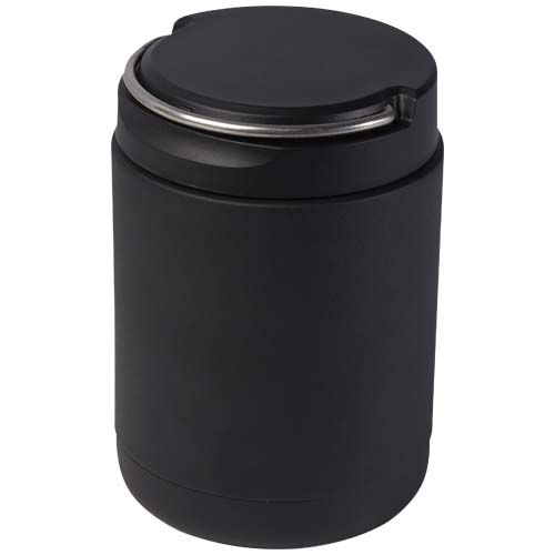 PF113422-4Doveron 500 ml isolierter Lunchpot aus recyceltem Edelstahl_ schwarz